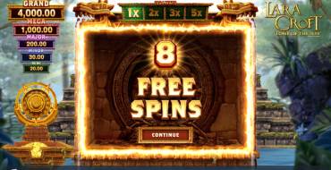 Lara Croft: Tomb of the Sun: Gratis-Spins