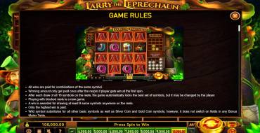 Larry the Leprechaun: Regeln