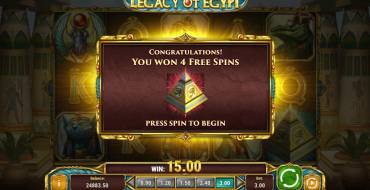 Legacy of Egypt: Gratis-Spins