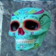 Los Muertos: Blauer Totenkopf