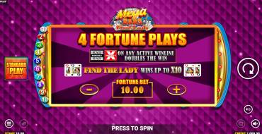 Mega Bars: Find the Lady Fortune Play: Einzigartige Merkmale