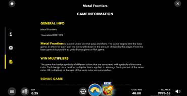 Metal Frontiers: Regeln