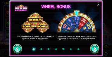 Miami Bonus Wheel: Bonus Spiele