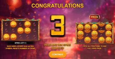 Mooncake Riches Hold and Win: Bonus Spiele