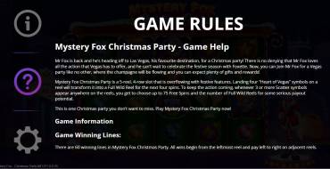 Mystery Fox Christmas Party: Regeln