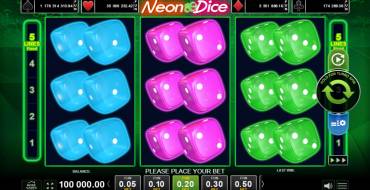 Neon Dice: Spielautomat