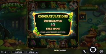 Paddy’s Pooches: Gratis-Spins