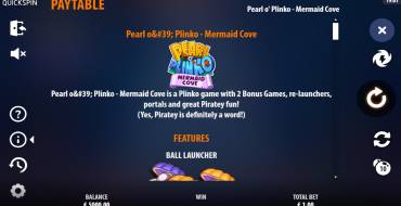 Pearl o’ Plinko – Mermaid Cove: Auszahlungstabelle