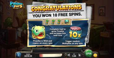 Piranha Pays: Gratis-Spins