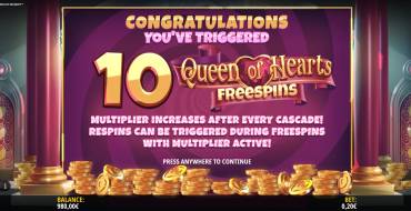 Queen of Wonderland Megaways: Gratis-Spins