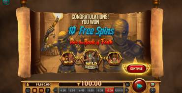 Relic Hunters and the Book of Faith: Gratis-Spins