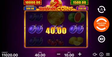 Royal coins 2: Hold and Win: Gewinne