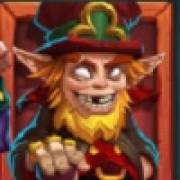 Orangefarbener Kobold Zeichen in Shamrock Saints