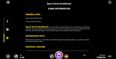 Space Gems. Rockblocks: Regeln