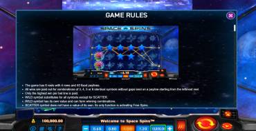 Space Spins: Regeln