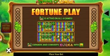 Spins O' Gold Fortune Play: Bonus Spiele