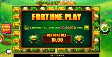 Spins O' Gold Fortune Play: Einzigartige Merkmale