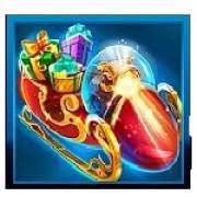 Schlitten Zeichen in Stampede Rush Speedy Santa