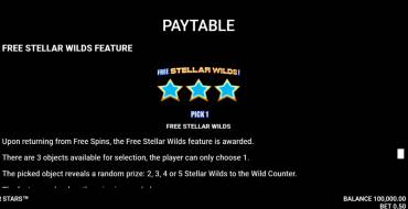 Stellar Stars: Bonus Spiele