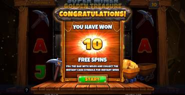 Super Miner – Golden Treasure: Gratis-Spins