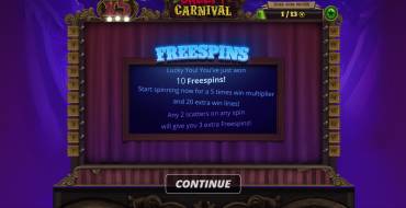 The Creepy Carnival: Gratis-Spins