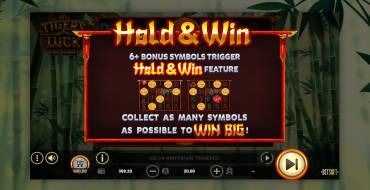 Tiger's Luck Hold&Win: Gratisdrehs und/oder Neudrehungen