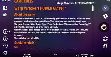 Warp Wreckers Power Glyph: Regeln