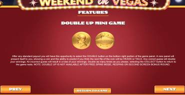 Weekend in Vegas: Bonus Spiele