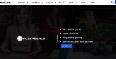 PlayPearls: PlayPearls-Seite auf der GammaStack-Website