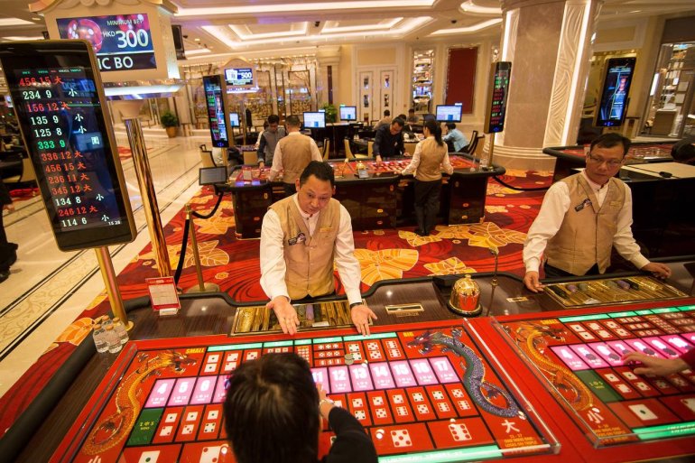 Tisch für Sik Bo im Casino Macau