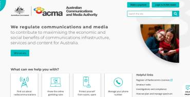 Australian Communications and Media Authority: Offizielle Website der ACMA