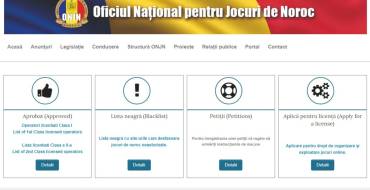 Oficiul Național Pentru Jocuri de Noroc: Offizielle Website des Oficiul Național Pentru Jocuri de Noroc