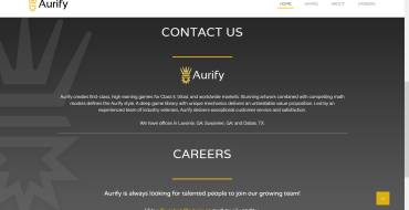 Aurify: Website des Unternehmens